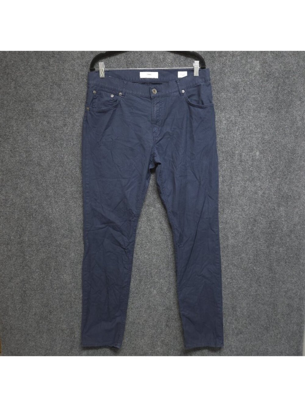 Brax Pants Mens 35x32 Navy Blue Chuck Modern Fit Chino Trousers